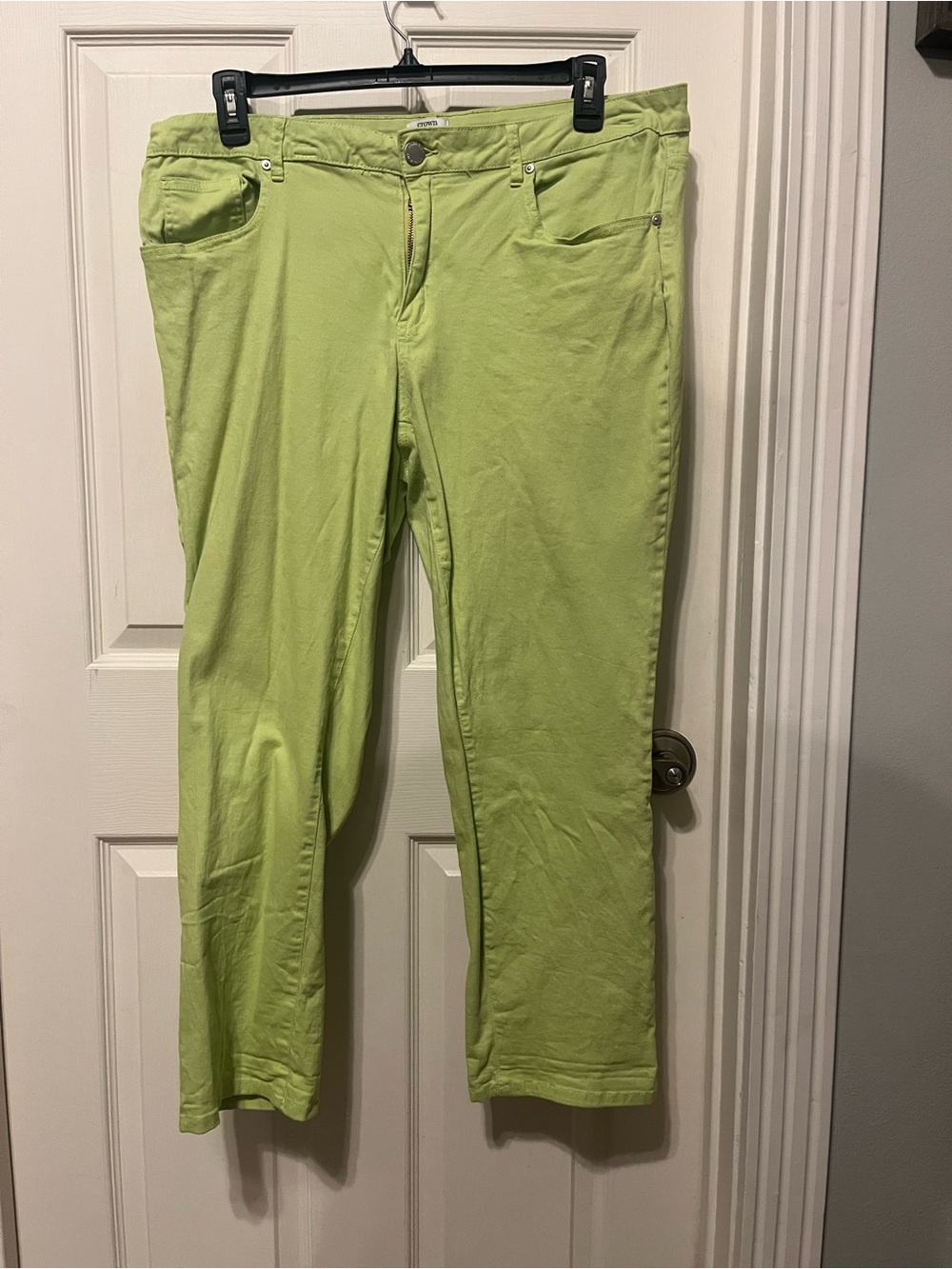 crown & ivy Lime Green Skinny Jeans